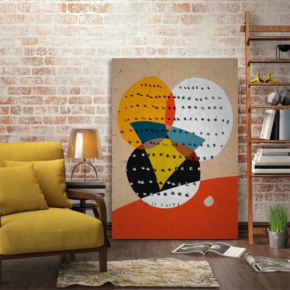 

Modular Wall Art Canvas Paintings Colorful Abstract Pictures Printed Ethnic African Posters Home Decor For Living Room No Frame