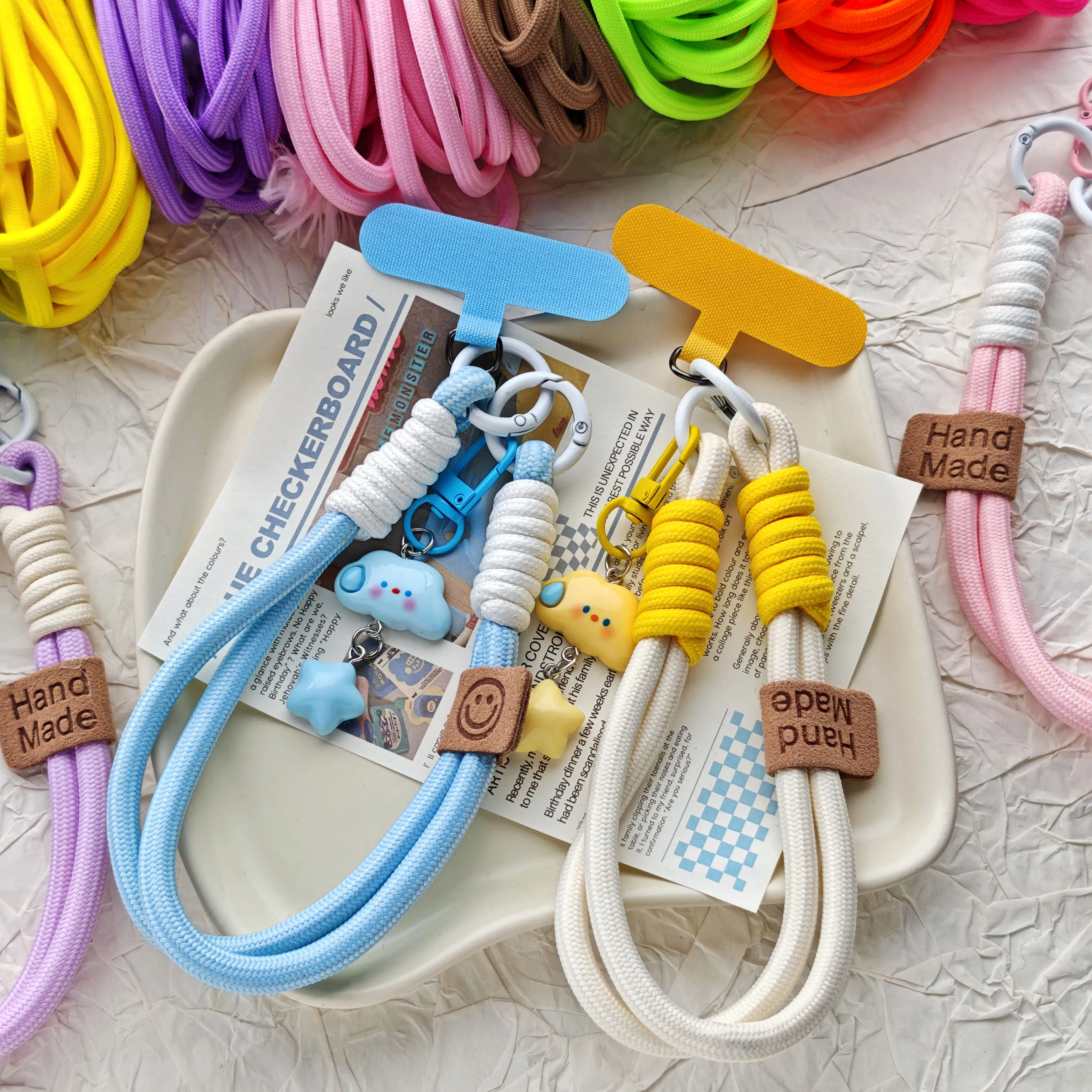 Vibrant 5mm Braided Polyester Rope for DIY Crafts and Home Sewing