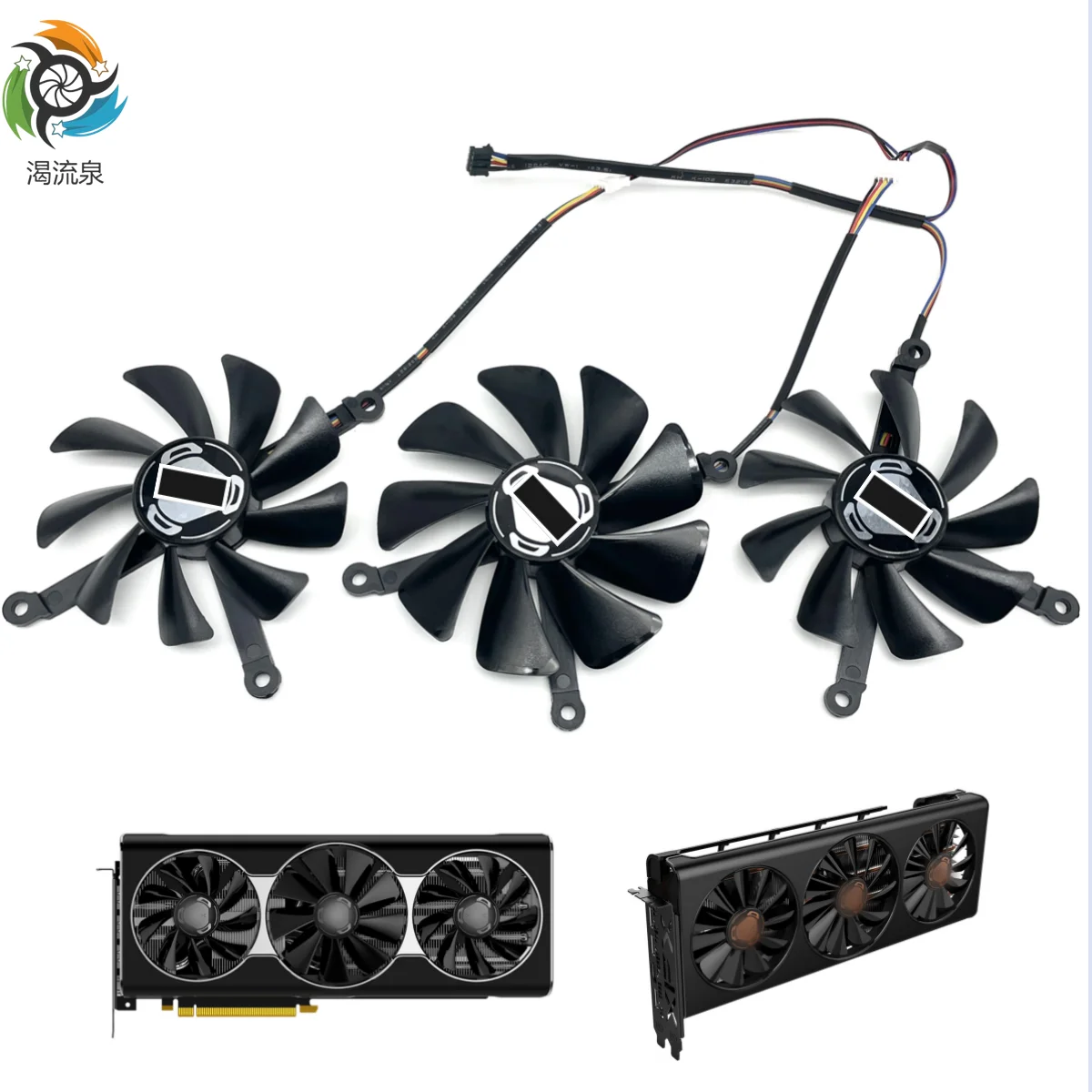 

New CF9015H12S CF1015H12S 4Pin Cooling Fan For XFX Radeon RX 5700 XT THICC III Ultra RX 5600 XT X3 Graphic Cards Cooler Fan
