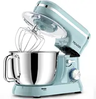 Electric Stand Mixer,10+p Speeds With 6.5QT Stainless Steel Bowl,Dough Hook, Wire Whip & Beater,for Most Home Cooks,Blue 1