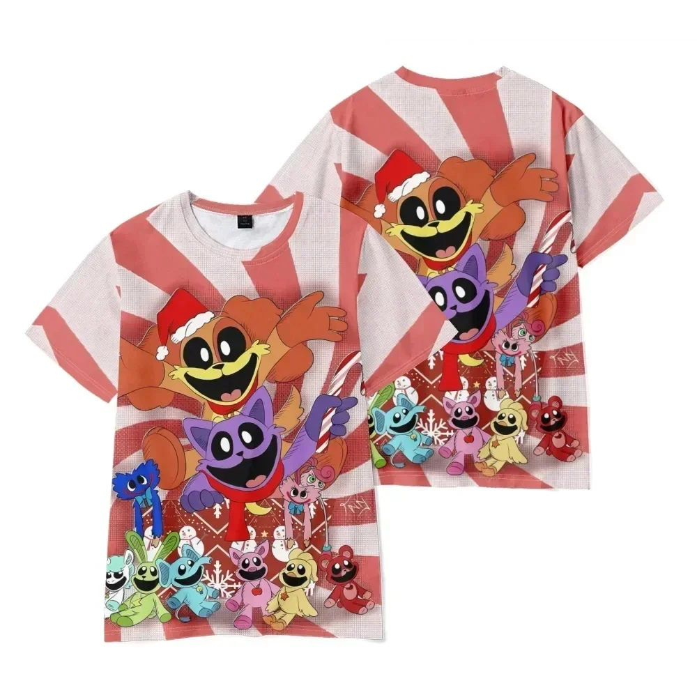 Tees Quick-dry 3D Hot Smiling Critters Scary Poppy Smiling Animal Game Peripheral Shirt Kids Clothes Boys Tops T-shirt Best Gift 6