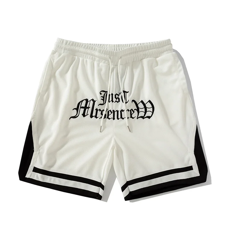 2023 New American Basketball Shorts Men's Loose Fit Quick Dried Sports Capris Fitness Training Pants Ball Pants Trend