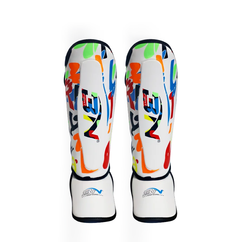 BN 3-11Y Kids Ankle Support Leg Leggings Boxing Shin Guards MMA Muay Thai Karate Kickboxing Legs Protector Training Equipment EO kickboxing shin guards kickboxing leg guards