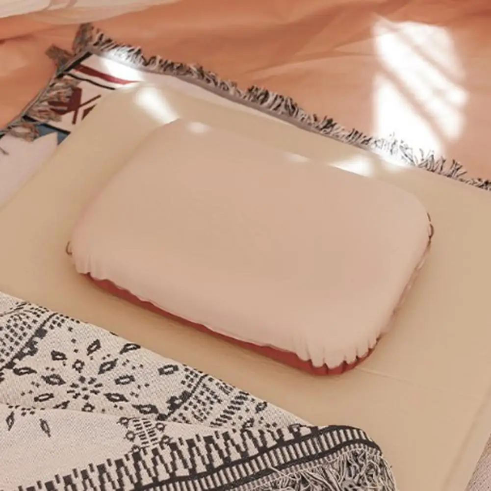 3D Sponge Automatic Inflation Pillow Portable Ergonomic Design Napping Rest Air Pillow For Camping Traveling
