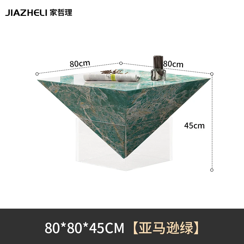 طاولة قهوة فنية جديدة راقية مصممة من حجر الأكريليك...