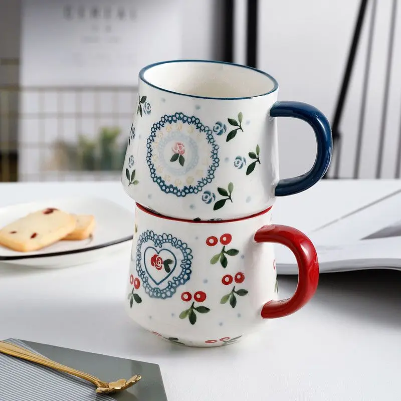 

Beautiful Cup Design Niche Mug New 2023 Couple Mug A Pair of Ladies Delicate Coffee Mug