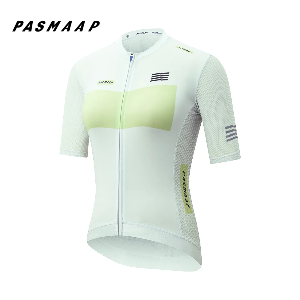 PASMAAP-Midsummer Cycling Jersey for Men, MTB Road Bicycle Shirt, Pro Team, Short Sleeve Bike Clothes, High Quality 4