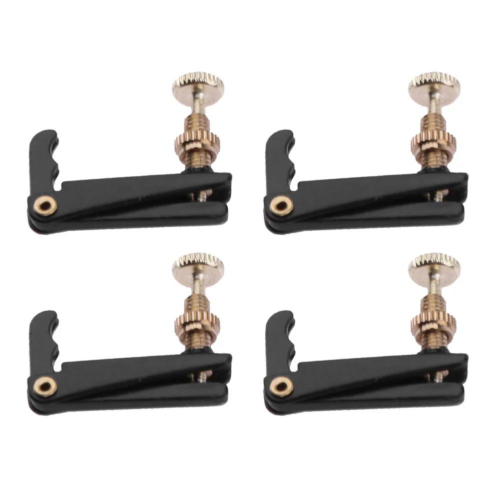 Violin Tuner 4-20pcs For Violin 4/4 3/4 Fine Tuner Adjuster Copper Plating Screws Fine Tuners Instrument Parts violin tuner