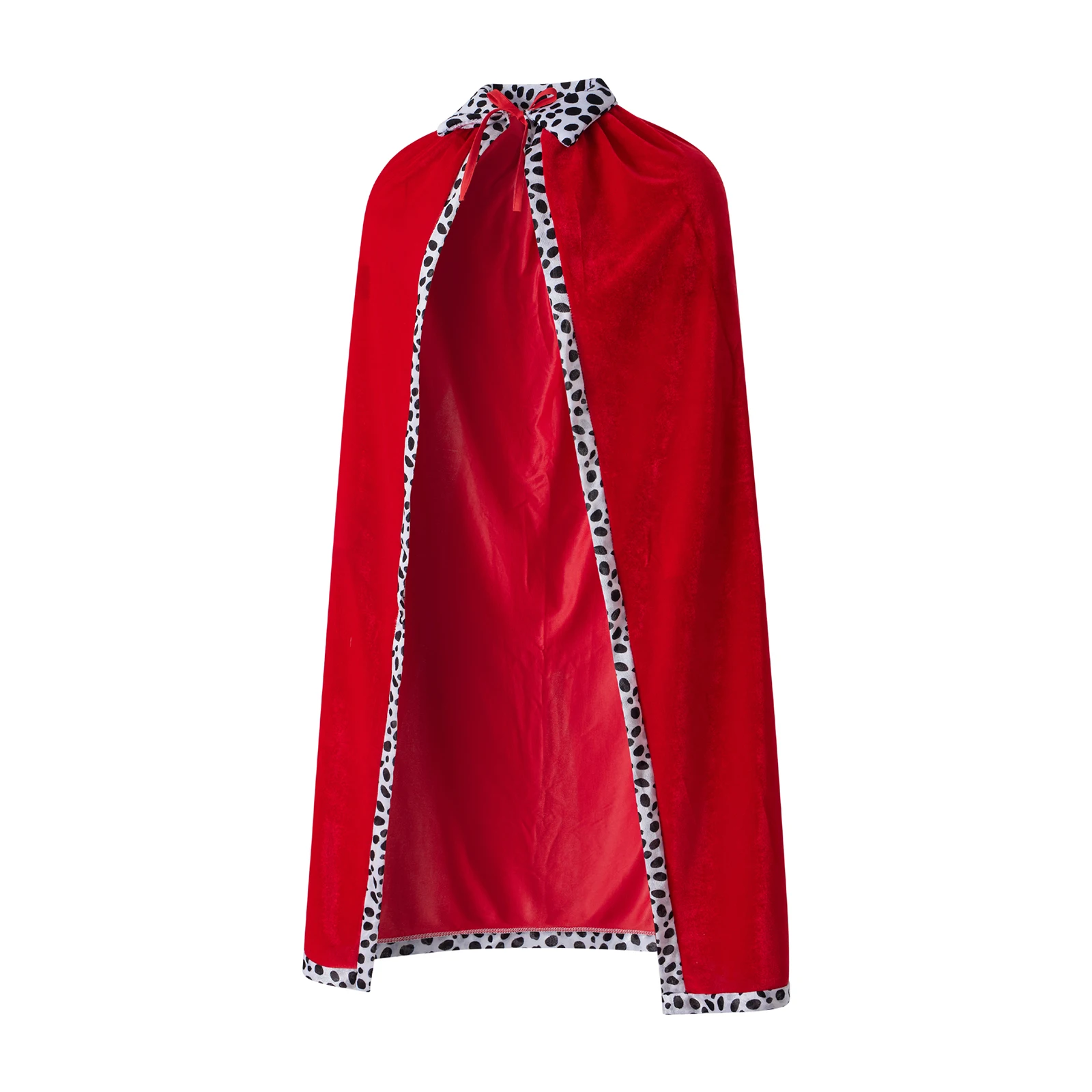 King Cloak Costume Leopard Print Patchwork Adjustable Strap Masquerade Party Cosplay Clothing Plush Velvet Crown Scepter cosplay costume halloween cloak costume