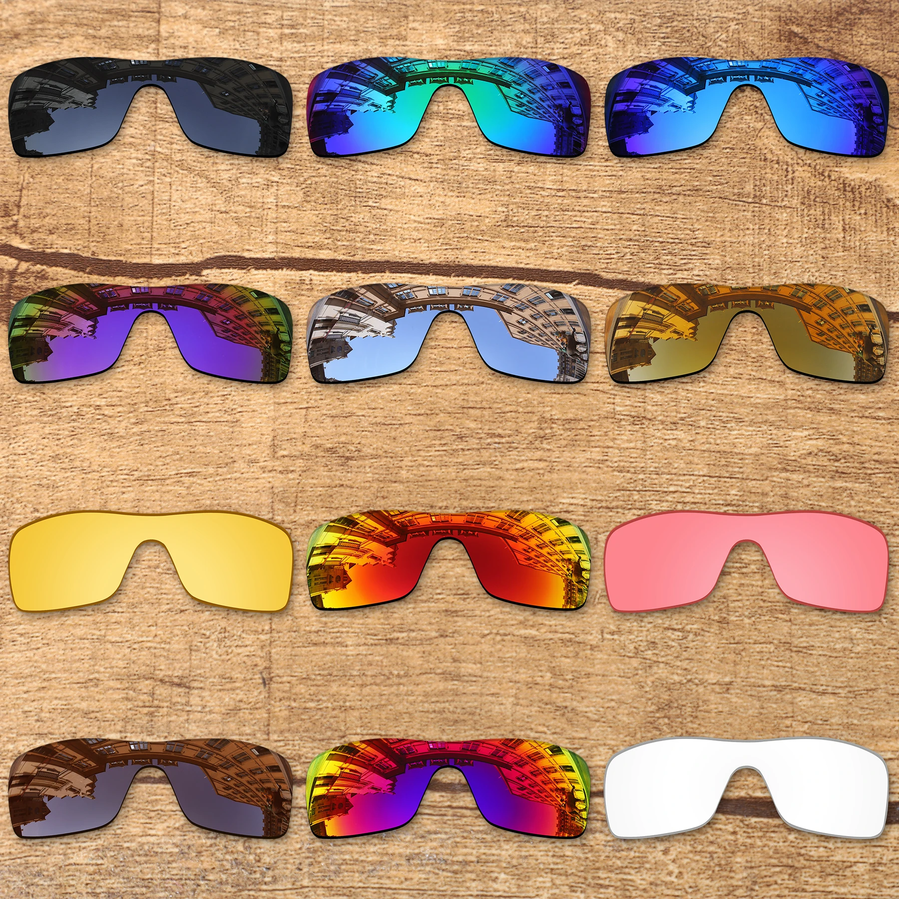 Vonxyz Lentes Polarizadas De Repuesto Para Espejo De Hielo, Lentes De Repuesto Para Espejo De Hielo Lentes De Repuesto Para Montura De Roble