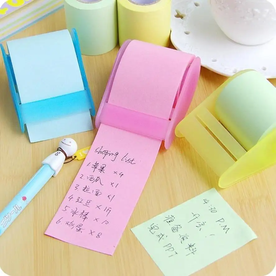 1 Pcs Useful Tape-Like Sticky Bookmark Marker Memo Flags Index Pad Tab Memo Message Note Staionery Stationary New