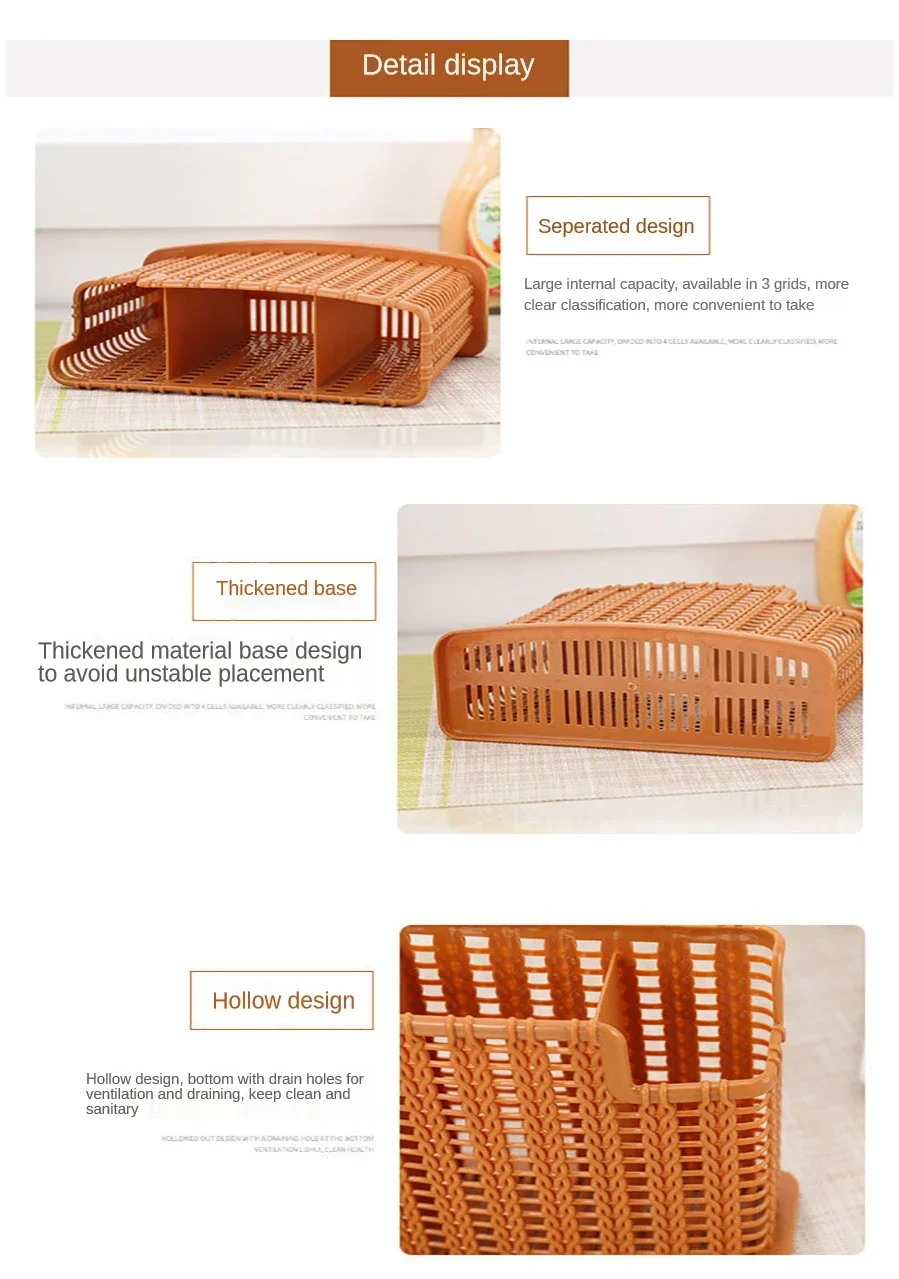 Description Picture 5 of itemUtensil Drying Racks Knife Stand Drain Rack Cutlery Organizer Spoon Fork Chopstick Holder Kitchenware Tray for Kitchen Organizer