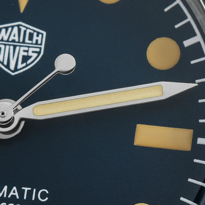 2024 New Watchdives 40mm Vintage Sub Watch NH35 Automatic Domed Sapphire 20ATM C3 BGW9 Luminous 316L Steel Men Diver Wristwatch 5