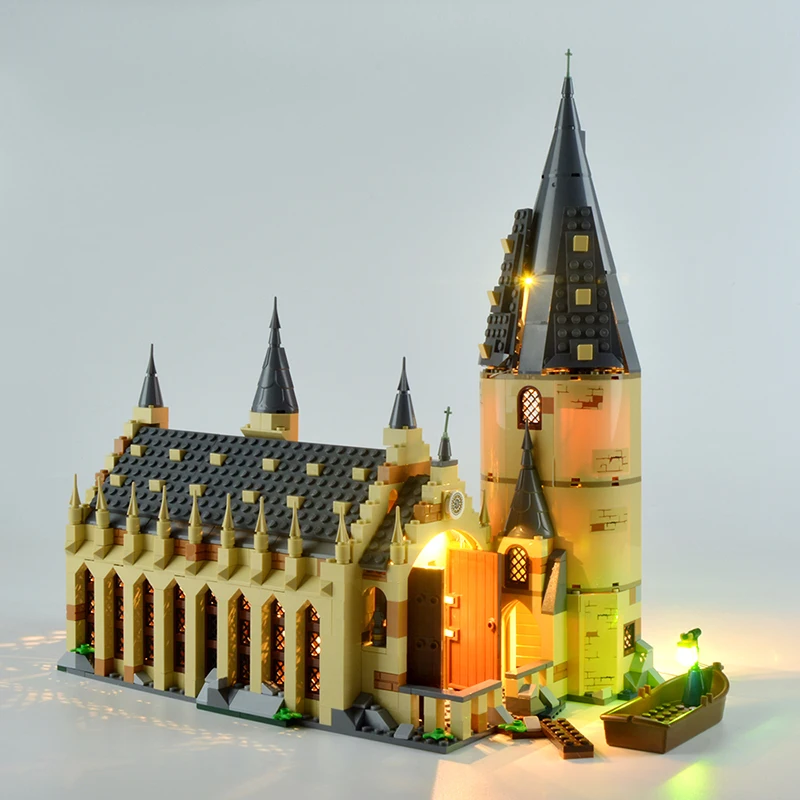 Kit Luci A Led Rc Per Lego 75954 Harry Movie Compatibile 16052 Hogwarts Great Hall Building Blocks Giocattolo In Mattoni (Solo Luce A Led)