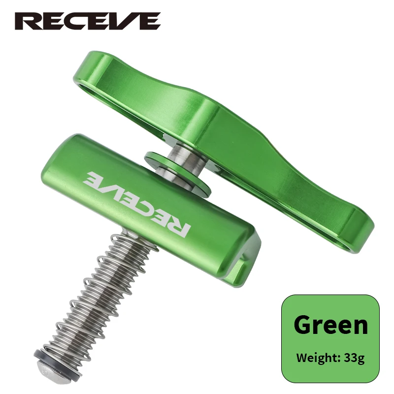 Folding Bike Titanium Alloy Handle Hinge Clamp Kit with C Buckle Knob