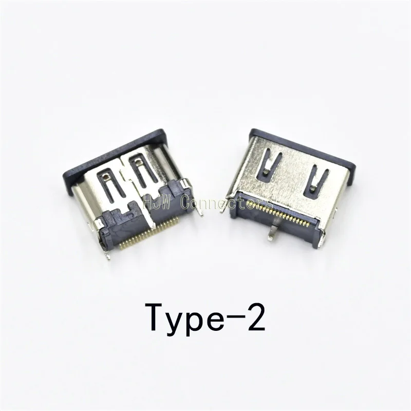 

5PCS HDMI Port Jack Plug Connector 19PIN 19P Vertical SMT SMD 180 Degree hd 19 PIN HDMI-compatible Socket Female