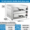 Commercial Single Layer 14-inch Pizza Oven 2400W Electric Pizza Oven Stainless Steel Pizza Toaster 4