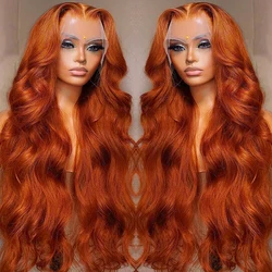 Body Wave Orange Ginger Lace Front Wigs Human Hair For Women 13x4 13x6 Hd Glueless Lace Frontal Wig 4x4 Closure Human Hair Wig