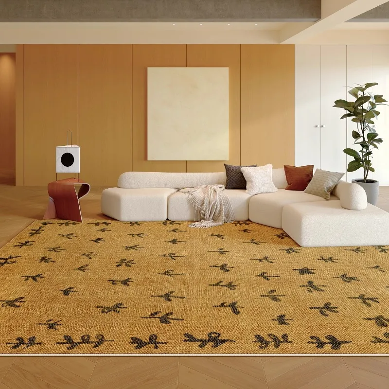 Vintage Brown Living Room Carpet Large Area Luxury Animal Print Bedroom Rug Fashion High-end Home Decor Coffee Table Sofa Mat 러그