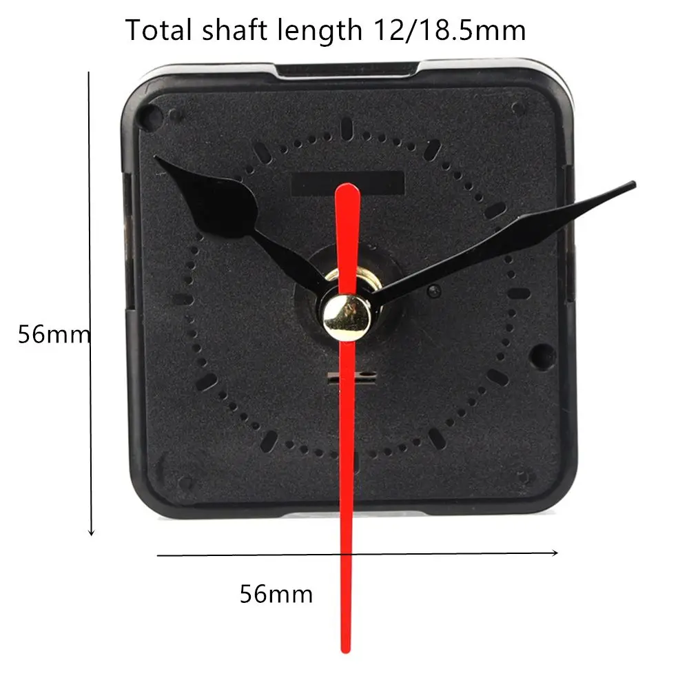 Classic Quartz Clock Parts Watch Movement Mechanism Black Metal Parts Repair Kit Home Decor Silent Scanning Bell Accessories Clock Mechanism