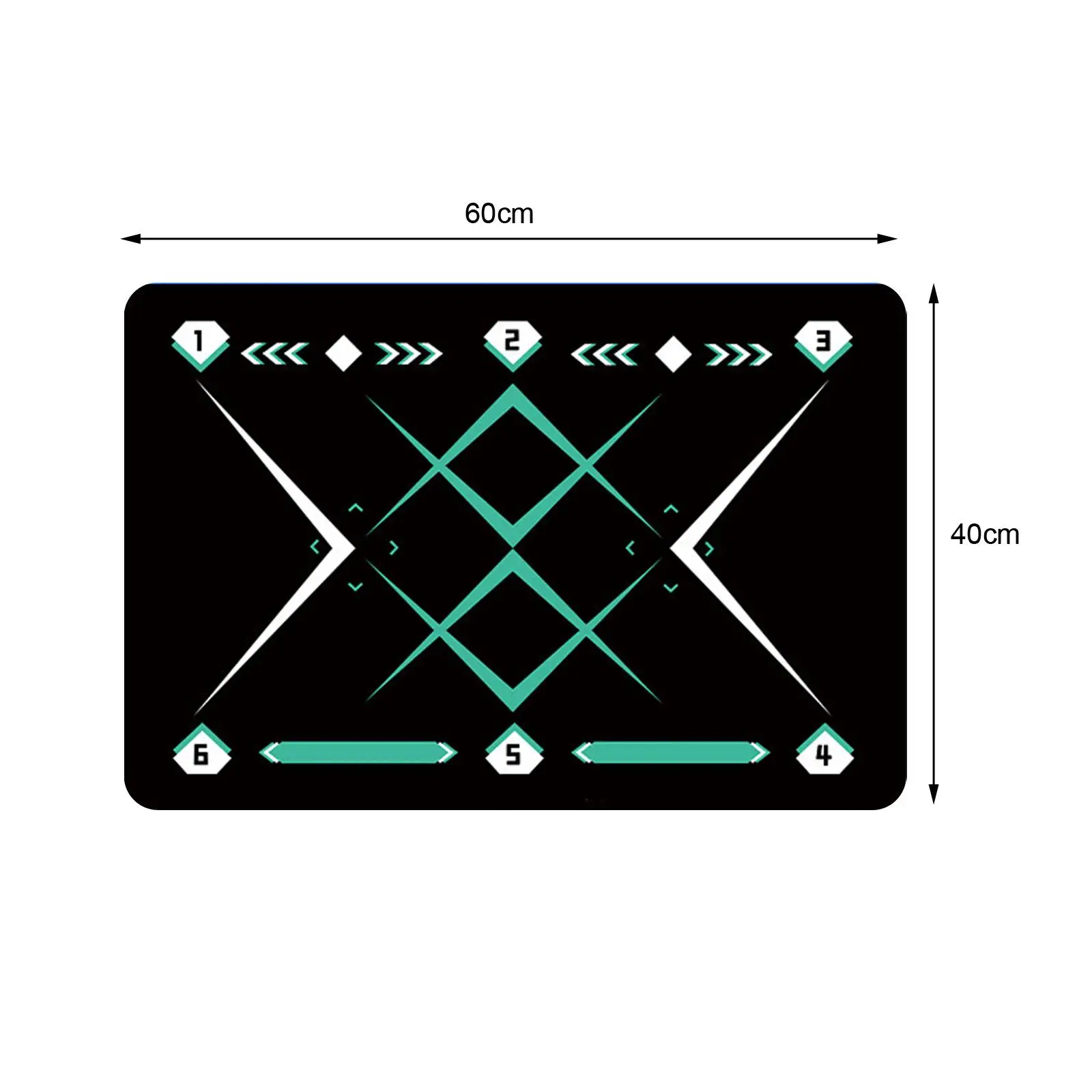 Football Footstep Training Mat Improve Speed and Coordination House Soccer