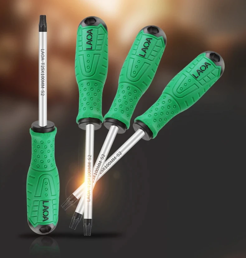 LAOA Torx-Schraubendreher S2 magnetischer Schraubendreher aus legiertem Stahl T8/T10/T15/T20/T25/T30/T40 – Detail 3