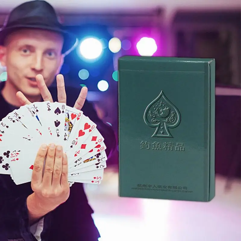 54pcs Quality Magic Poker Playing Cards Set Black Red Magic Box-packed Plastic Playing Classic Tricks Tool Table Games