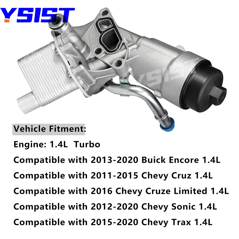 Oil Cooler for Chevrolet Cruze Sonic Trax L4 1.4L Vauxhall Astra J