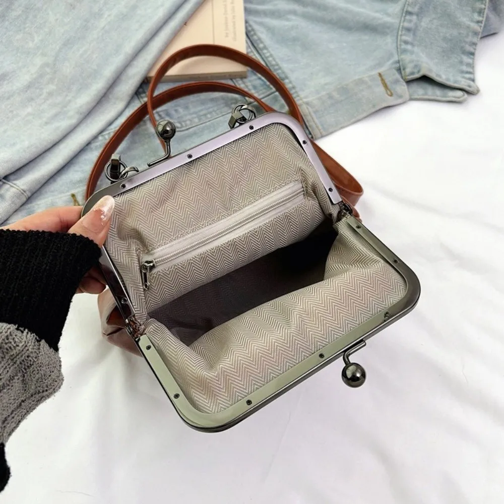 Neue Mode Retro-Stil Damenhandtasche Große Kapazität PU-Leder Schultertasche Elegante Wasserdichte Umhängetasche für Damen und Mädchen – Detail 7