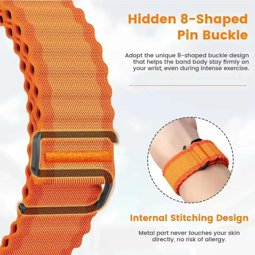 QuickFit Durable Nylon Watch Strap - 26mm/22mm