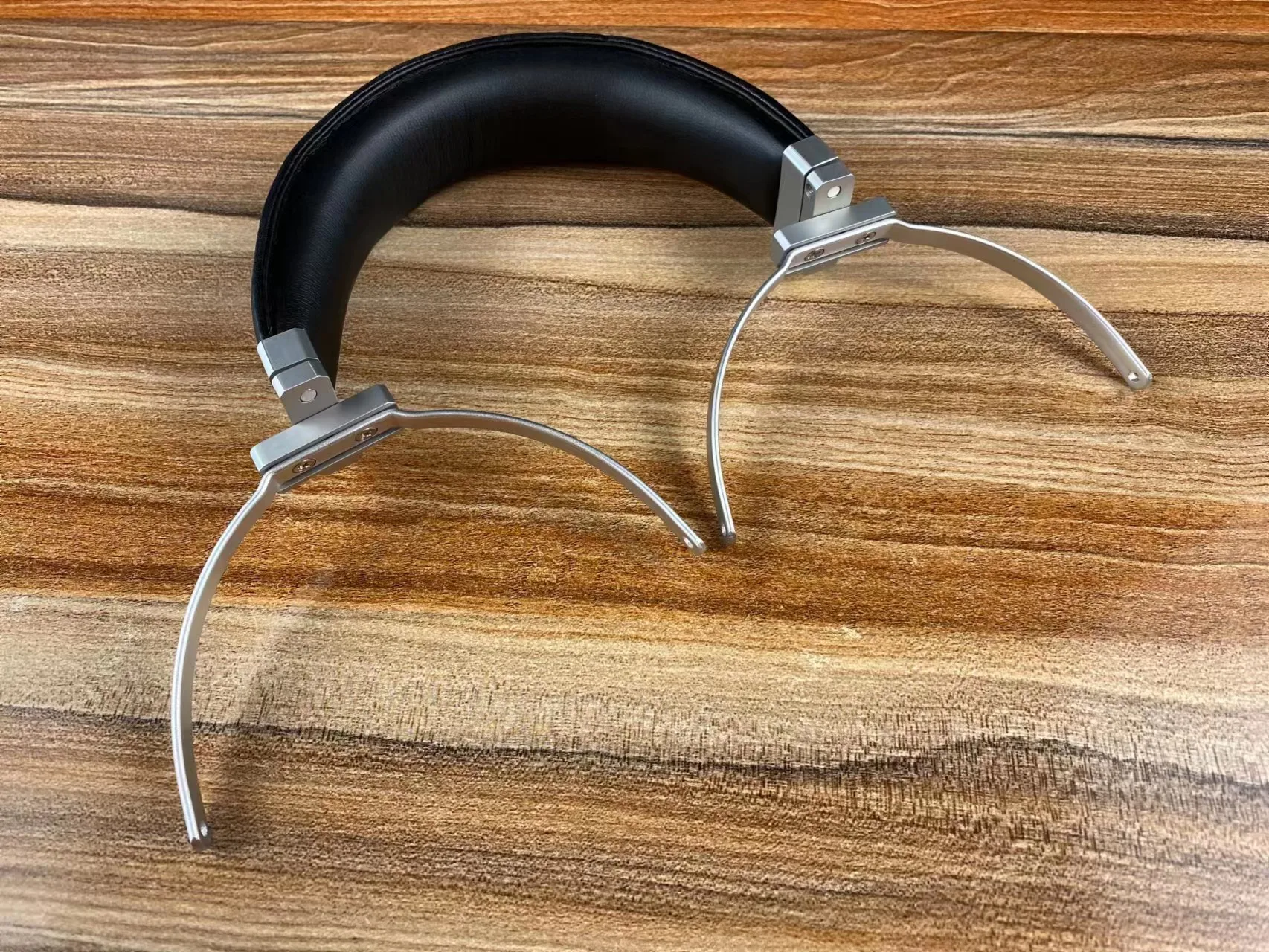 DIY 85mm-115MM Hook opening Headband For Large Headphones Metal Braket 360 Degree Rotatable Genuine Sheepskin Leather Top band