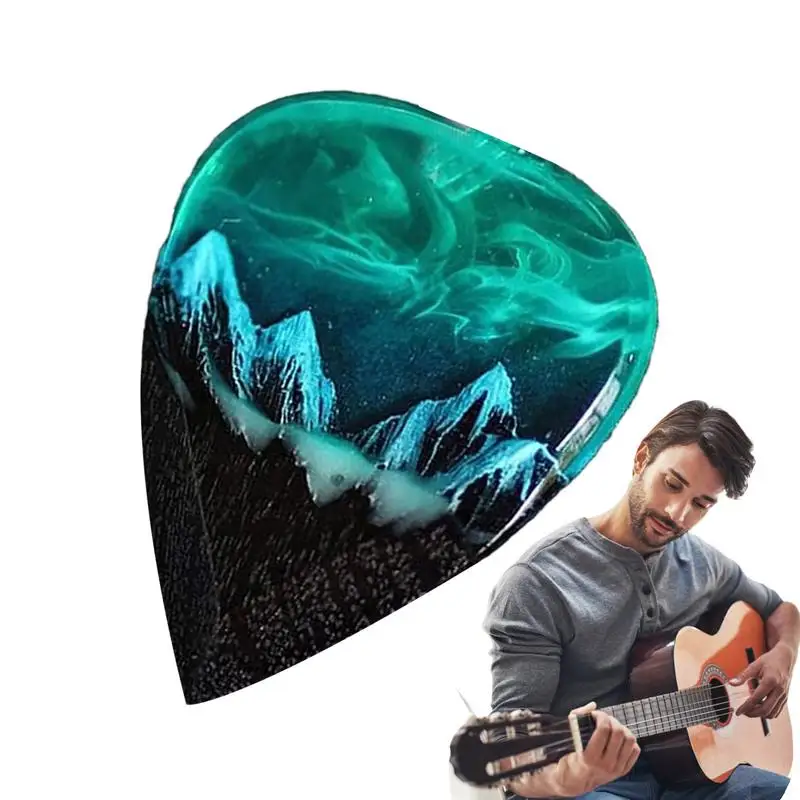 

Фотогитара из эпоксидной смолы, изысканная подвеска Plectrum, необычная музыкальная фотография, фотография для концертов