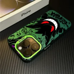 Enhanced Anime Gengar Anti-Fall Matte Phone Case for Samsung S21 Ultra 5G (CYG-7GCY0219A1)