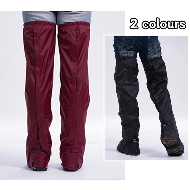 Pantaloni Impermeabili Unisex Per Moto E Trekking | Leggeri E Traspiranti | Con Copriscarpe Integrato | Antipioggia E Antivento - Foto 4