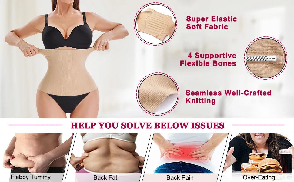 Description Picture 3 of itemWomen Waist Cinchers Ladies Corset Shaper Band Body Building Trainer Postpartum Belly Slimming Belt Modeling Strap Shapewear