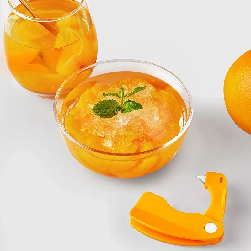 New Orange Peeler Stripper Orange Device Peeling Knife Juice Helper Citrus Opener Creative Kitchen Fruit Vegetable Tool
