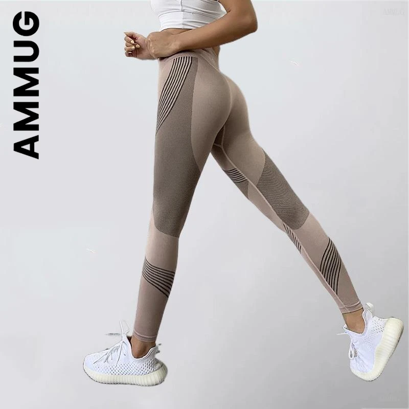 nvgtn leggings Fashion Women Leggings High Waist Peach Hips Gym Leggings Quick-drying Sports Stretch Fitness Pants fabletics leggings