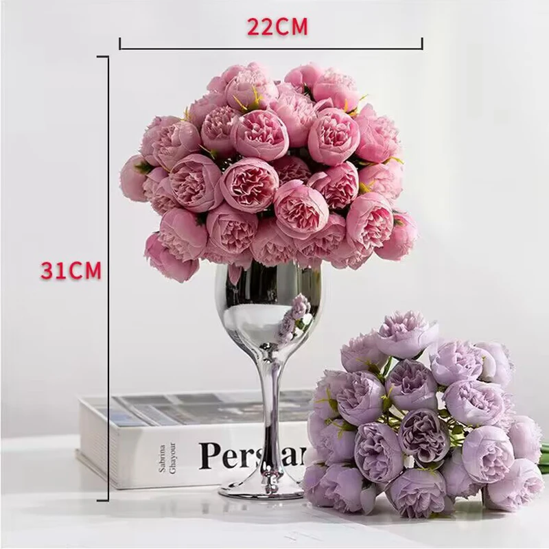 Elegant Peony Artificial Bouquet