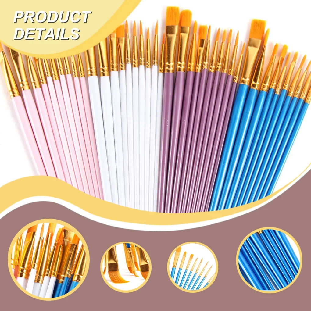 

10 Pieces Paint Brushes Watercolor Paintbrushes Accessories Professional