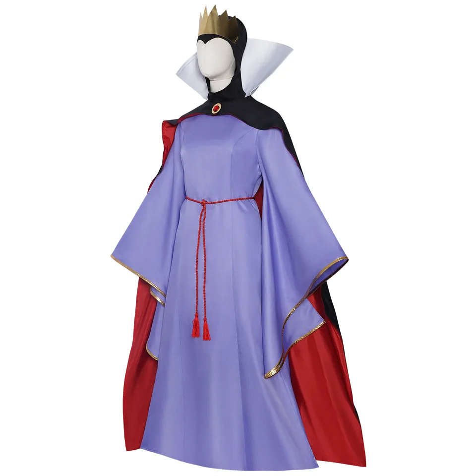 The Snow White Evil Queen Cosplay Costume Crown Evil Queen Dress With Cloak  Headgear Halloween Carnival Costume - AliExpress 200000532