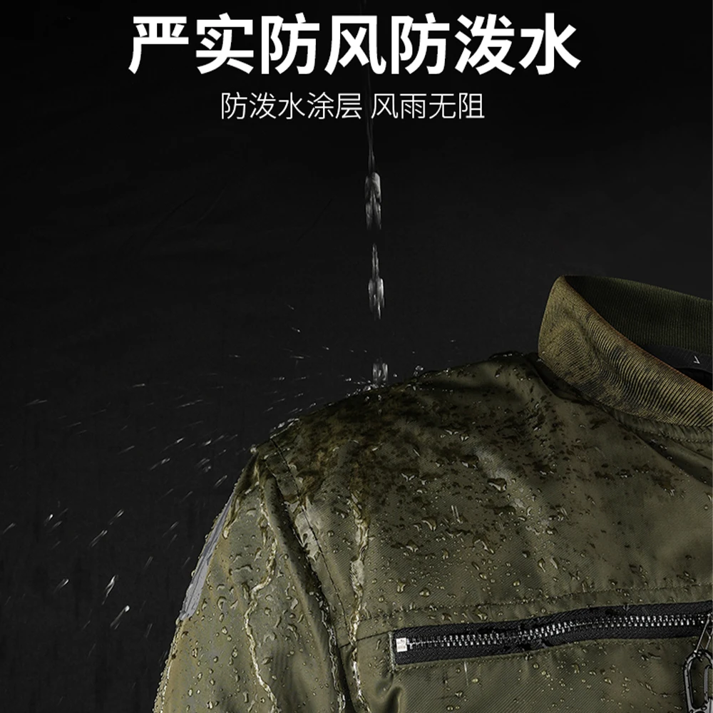 남자 오토바이 자켓 내마모성 폭격기 재킷 겨울 승마 오프로드 재킷 Motobike Biker Coat Four Seasons 방수