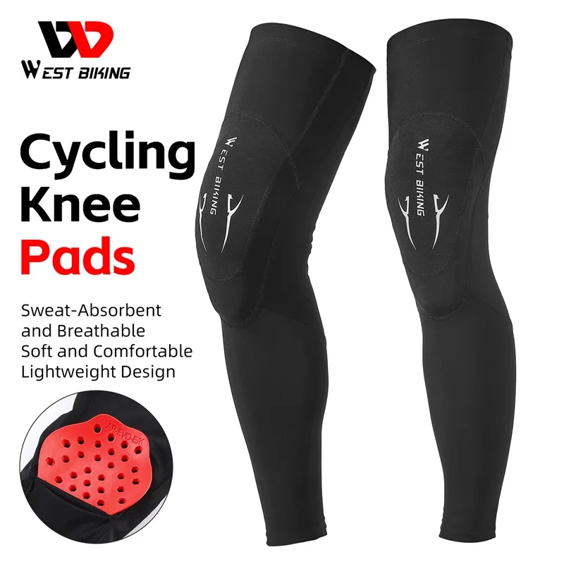 

WEST BIKING Cycling Skateboard Leg Warmer Knee Pads MTB Enduro Motorcross Compression Leg Protection Breathable Sport Gaiters