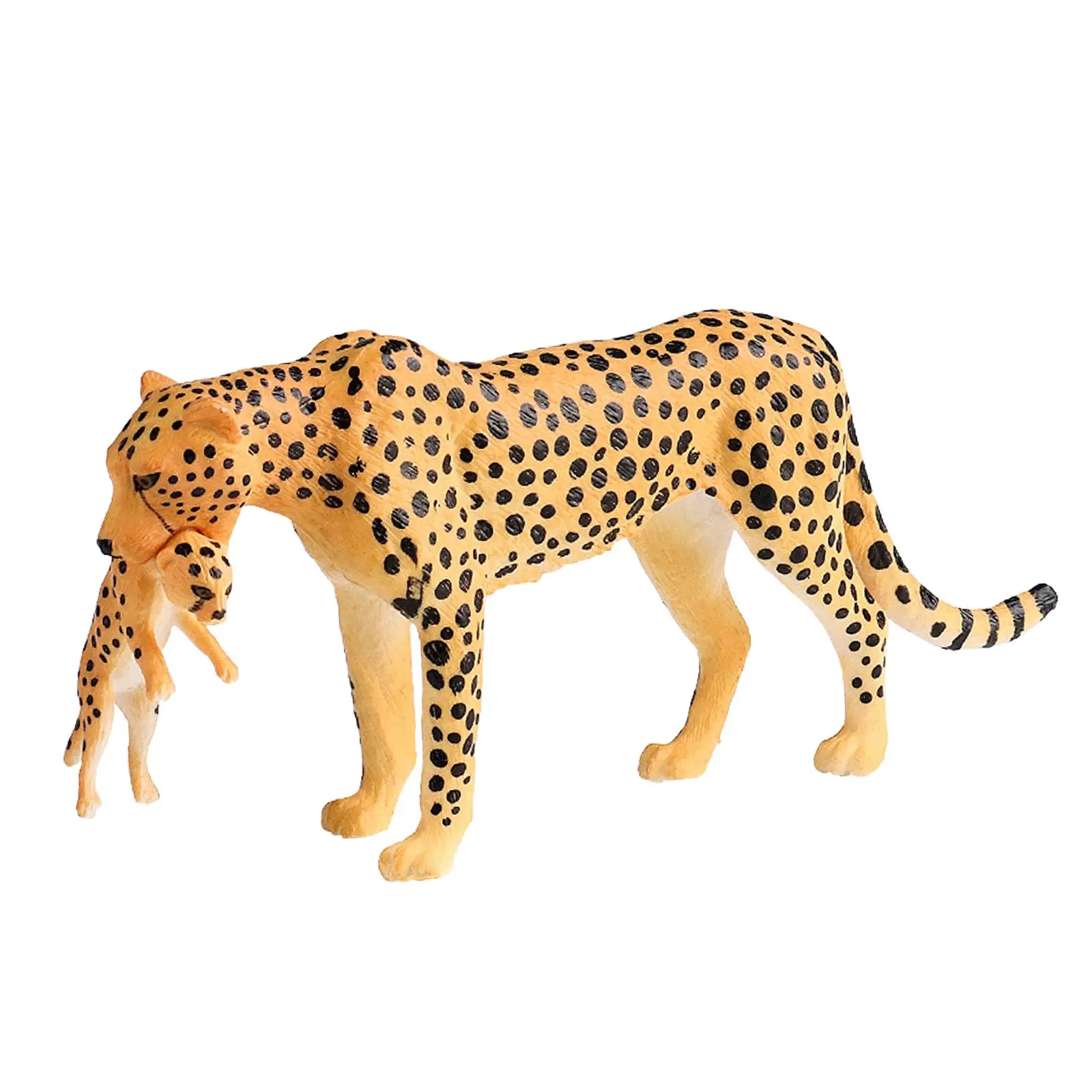 Leopard Figurine Preschool Cheetah Playset for Educational Toys Party Favors
