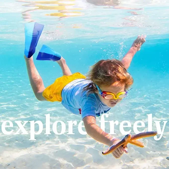 Children's Flipper Swimming Diving Flipper Adult Split Flipper Male and Female Swimming Frog Shoes Scuba Water Shoes Diving 6