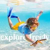 Children's Flipper Swimming Diving Flipper Adult Split Flipper Male and Female Swimming Frog Shoes Scuba Water Shoes Diving 6