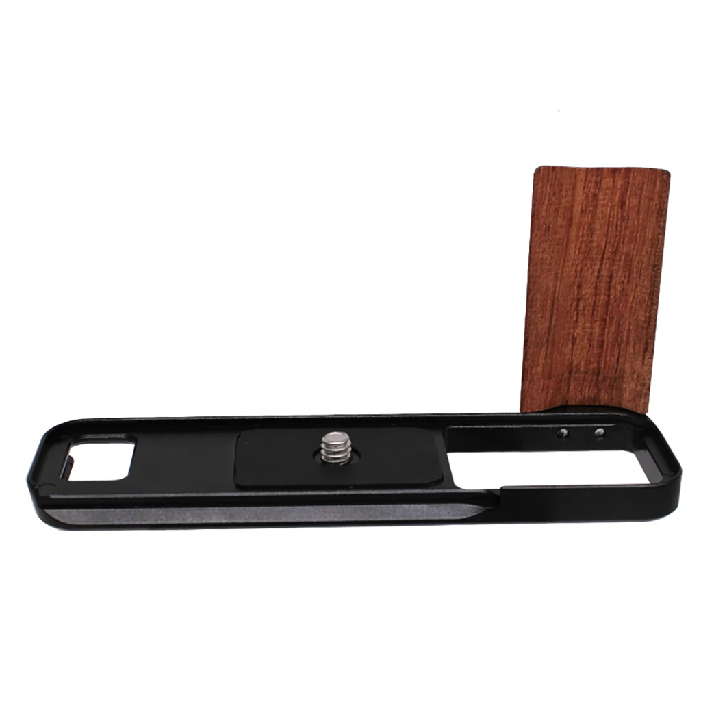 Handgriff aus Holz mit Schnellverschluss-Grundplatte aus Aluminiumlegierung für Fujifilm X-E5 spiegelloses Kameraständer-Stützzubehör – Detail 12
