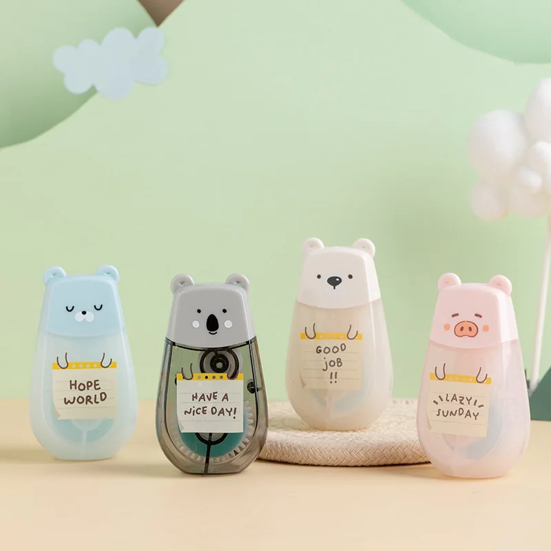 

5mmx 5m kawaii animal bear pig Double Sided dispensing Adhesive Paper Tape Scrapbooking Deco Office School Supplies Stationery
