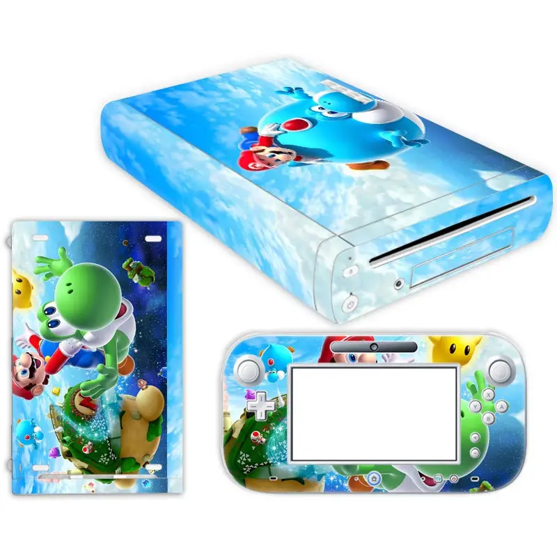 Super Luigi Mari Brothers Vinyl Cover For Nintend Wii U Console Controller Decal Game Accessories For Wii U Skin Sticker
