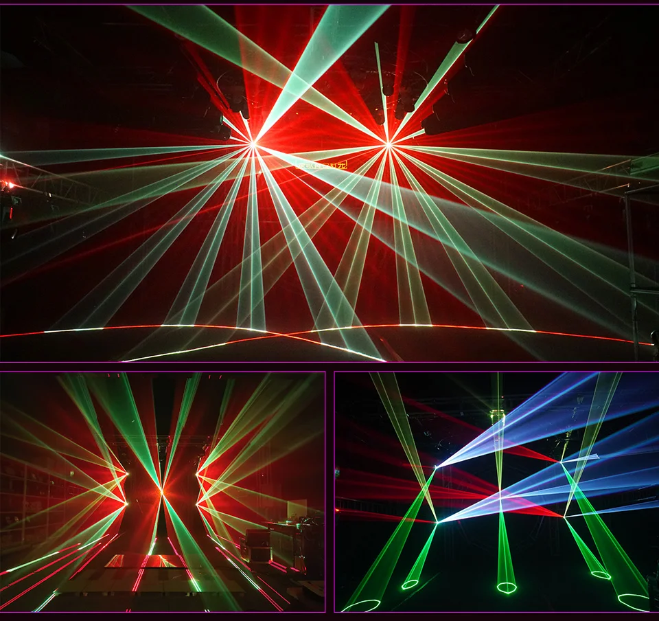 New Stage Laser Light 5W RGB Animation Laser Lights 3D DJ ILDA Laser for Night C