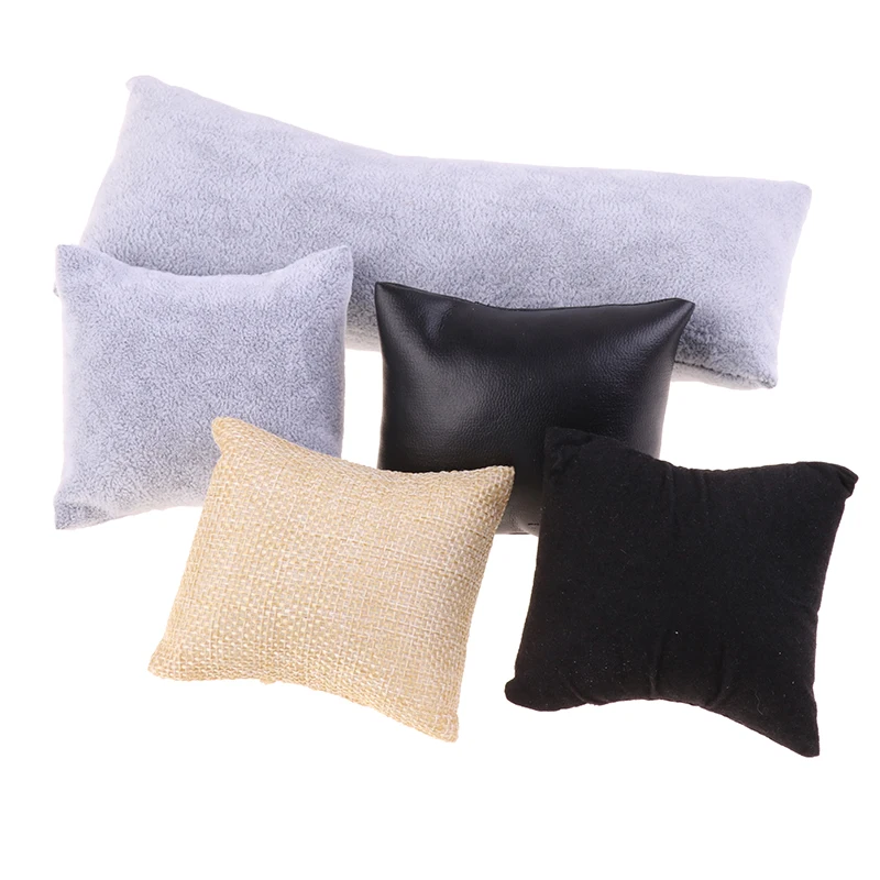 Durable Velvet Pearl Bracelet Watch Display Pillows for Case Bangle Anklet Wristwatch Holder Jewelry Counter Organizer